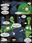  2016 anthro buckteeth comic dark_body dialogue digital_media_(artwork) duo english_text eyebrows eyelashes featureless_chest featureless_crotch feet feet_first female feral fingers foot_focus forest forest_background fur green_body hair hair_over_eye hi_res jajuka lagomorph leporid lying male male/female mammal nature nature_background neck_grab night nude one_eye_obstructed open_mouth outside plant python rabbit reptile scalie size_difference snake speech_bubble tacokurt tail teeth text toes tree unwilling_pred vore_request waking_up willing_prey yellow_eyes 