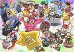  6+boys animal_crossing armor bad_food bandana bandana_waddle_dee bandana_waddle_dee_(cosplay) blonde_hair blue_bandana blue_cape bombchu boss_galaga boxing_gloves bullet_bill cape captain_falcon chef_hat chef_kawasaki chef_kawasaki_(cosplay) commentary_request cosplay daroach daroach_(cosplay) diddy_kong donkey_kong donkey_kong_(series) doseisan fatal_fury fox_mccloud freezie furry furry_female galaga gorilla green_shell_(mario) gust_bellows_(zelda) gyroid_(animal_crossing) hakama hammer hat helmet highres holding holding_hammer holding_ladle holding_sword holding_weapon ice_climber isabelle_(animal_crossing) japanese_clothes jester_cap jigglypuff kicdon king_dedede king_dedede_(cosplay) kirby kirby_(cosplay) kirby_(series) kirby_air_ride kirby_air_riders knuckle_joe knuckle_joe_(cosplay) ladle link little_mac long_tongue luigi mario mario_(series) marx_(kirby) marx_(kirby)_(cosplay) mega_man_(character) mega_man_(series) meta_knight meta_knight_(cosplay) metroid minecraft mother_(series) multiple_boys mythra_(massive_melee)_(xenoblade) mythra_(xenoblade) nana_(ice_climber) necktie ness_(mother_2) pac-man pac-man_(game) pauldrons pikachu poke_ball pokemon pokemon_(creature) polearm popo_(ice_climber) punch-out!! rayman_limbs red_necktie rick_(kirby) rick_(kirby)_(cosplay) samus_aran sandbag sandbag_(smash_bros) scarfy scarfy_(cosplay) sephiroth shoulder_armor single_wing sparkle spear star_(symbol) star_fox steve_(minecraft) super_smash_bros. susie_(kirby) susie_(kirby)_(cosplay) sword taranza taranza_(cosplay) terry_bogard the_legend_of_zelda tongue warp_star weapon wings xenoblade_chronicles_(series) xenoblade_chronicles_2 yoshi 