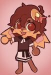 :3 anthro arm_out arm_outstretched big_eyes blush blush_lines bottomwear brown_body brown_fur butter cheek_tuft clothed clothing curly_hair dairy_products domestic_cat dress eyebrows facial_tuft feet felid feline felis food full-length_portrait fur hair happy hi_res https://bsky.app/profile/marpystar.bsky.social hybrid lagomorph leporid looking_at_viewer male mammal maple_syrup marpystar multicolored_body multicolored_fur open_mouth pancake piano_keys portrait pose presenting rabbit shirt simple_background skirt smile solo tan_body tan_fur toffee_(toffeebun) topwear tuft