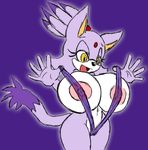  blaze_the_cat breast_expansion breasts butt clothing color erect_nipples female horny huge_breasts nipples sega solo sonic_(series) thecon wide_hips 