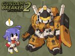  ! 1girl ahoge arm_shield ascot beam_rifle blue_eyes blue_hair chibi copyright_name earrings energy_gun event_mc_(gundam_breaker_2) fang full_body geara_doga gm_(mobile_suit) gun gundam_breaker gundam_breaker_2 gundam_gp-02_physalis highleg highleg_leotard holding holding_gun holding_microphone holding_weapon jacket jewelry leotard long_sleeves mecha mecha_focus microphone mobile_suit open_clothes open_jacket open_mouth original red_ascot redesign robot shield shoes sleeves_past_wrists smile speech_bubble spoken_exclamation_mark standing strike_gundam thighhighs weapon white_jacket white_leotard white_thighhighs yellow_shoes yuichirou zoom_layer zz_gundam 