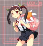  :o backpack bag bakemonogatari black_hair blush bracelet child hachikuji_mayoi hairband heads-up_display jewelry katou_emiri kyubey leaning_forward mahou_shoujo_madoka_magica md5_mismatch monogatari_(series) nisemonogatari open_mouth pleated_skirt red_eyes seiyuu_connection skirt solo star stuffed_toy suspenders translated twintails yamasan 