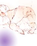  all_fours ass bad_id bad_pixiv_id banned_artist barefoot blush doggystyle feet maid_headdress no_panties original penis pussy sex sketch tetsumi topless vaginal 