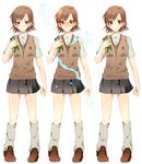  bad_id bad_pixiv_id biribiri blush brown_hair gekota hair_ornament hairpin misaka_mikoto school_uniform shoko_makiko short_hair to_aru_kagaku_no_railgun to_aru_majutsu_no_index 