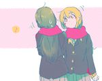  ? akiyama_mio blush head_tilt k-on! kotobuki_tsumugi multiple_girls scarf school_uniform tamagogogo uniform 