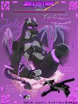  absurd_res animal_humanoid anthro armor artist_watermark back_spikes bat_wings biceps black_body black_scales blocky blocky_snout body_armor border cartoonish character_name chinese_text claws confident confident_female copyright_symbol curved_horn dark_body dark_skin delisbertan digital_media_(artwork) dragon dragon-girl dragon_fang dragon_horn dragon_humanoid dragon_tail dragon_wings ender_dragon endroness eye_contact fan_character fangs fangs_bared female female_anthro glistening glistening_body glistening_skin glowing glowing_eyes glowing_markings gradient_background head_horn hi_res highlights_(coloring) horn humanoid larger_female looking_at_another looking_at_viewer manga_style markings membrane_(anatomy) membranous_wings microsoft minecraft minecraft_oc mojang monster_school muscular muscular_anthro mythological_creature mythological_scalie mythology on_ground powerful purple_background purple_border purple_eyes purple_highlights purple_lighting purple_tail purple_theme relaxing reptile scale_skin scales scalie shaded sharp_fangs sharp_spikes signature simple_background sitting sitting_on_ground size_difference smile smug smug_face snout soft_shading solo spiked_tail spikes spikes_(anatomy) strong_female symbol tail teeth text the_end_(minecraft) video_game_character watermark wings wristband xbox_game_studios 