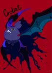  bat_(animal) character_name colored_sclera commentary_request crobat highres mendako_(tyatyaumai29) no_humans open_mouth pokemon pokemon_(creature) pokemon_focus red_eyes teeth wings yellow_sclera 