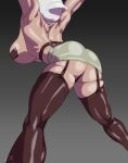  1girl arms_up ass back black_panties black_thighhighs breasts bubble_head_nurse commentary_request garter_belt garter_straps highres large_breasts mad_reptile miniskirt panties pasties pencil_skirt silent_hill_(series) silent_hill_1 skirt solo thighhighs underwear 