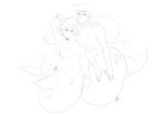 2020 abs absurd_res alternate_species amara_burrger applejack_(mlp) aquatic arms_above_head big_breasts black_and_white breast_squish breasts breasts_frottage cutie_mark duo female fin freckled_face freckles friendship_is_magic genitals hair hasbro hi_res humanoid_merfolk jewelry line_art long_hair looking_at_viewer merfolk mermaid_tail monochrome my_little_pony navel necklace nipples nude nude_female rarity_(mlp) simple_background small_waist split_form squish tail tail_fin vulva white_background wide_hips