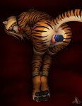  2026 anthro anus ball_gag bdsm black_nose black_pawpads black_stripes blonde_hair blue_vibrator bodily_fluids colored_nails eyes_closed felid feline_ears female fur gag genital_fluids genitals hair hi_res mammal nails orange_body orange_fur pantherine pawpads paws penetration pink_anus plump_labia pumped_pussy raised_tail red_ball_gag red_nails rena_(statik) rope sex_toy sex_toy_in_vagina sex_toy_insertion statik stripes tail tiger vaginal vaginal_fluids vaginal_penetration vibrator vibrator_in_vagina vibrator_insertion vulva 