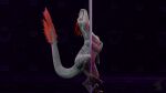 ambiguous_feral ambiguous_gender animated dancing dinosaur featureless_crotch feral fur grey_body grey_scales loop lustful_gaze male nude nude_male pole pole_between_legs pole_dancing prehistoric_species red_body red_fur reptile scales scalie sliding slit_penis spread_legs spreading stripper_pole suggestive suggestive_pose terr_(n0rad) thatman_23 thatman_studio