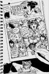  5girls ? almond_eye_(the_changer)_(umamusume) almond_eye_(umamusume) alternate_universe animal_ears arms_up ascot beret bow commentary contrail_(racehorse) daring_tact_(racing)_(umamusume) daring_tact_(umamusume) desk_lamp drawing_(action) ear_bow ears_through_headwear english_commentary english_text genderswap genderswap_(mtf) greyscale hair_bow hair_ornament hairclip hat highres horse_ears horse_girl horse_racing_track horse_tail kiseki_(miracle_author)_(umamusume) kiseki_(umamusume) lamp low_ponytail medium_hair monochrome multiple_girls narcoticalmonds nib_pen_(medium) nib_pen_(object) pen pen_(medium) personification ponytail running star-shaped_pupils star_(symbol) symbol-shaped_pupils tail traditional_media umamusume 
