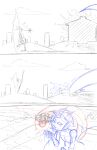  absurd_res anthro big_butt butt city city_destruction cityscape comic destruction dragon hi_res huge_butt hyper hyper_butt macro magic male mythological_creature mythological_scalie mythology oral_vore pacheco portal scalie sketch solo tail vore wide_hips 