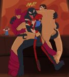  anal clothed clothing daredevil_(marvel) foursome french_kissing group group_sex gruelpool guardians_of_the_galaxy hi_res human humanoid kissing male male/male mammal marvel marvel_rivals masturbation partially_clothed punisher_(marvel) rocket_raccoon sex size_difference spider-man_(character) spider-man_(series) symbiote 