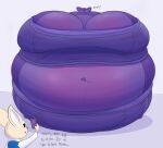  2026 absurd_res aggretsuko antelope anthro belly belly_expansion big_belly big_breasts black_eyebrows black_eyes blue_clothing blue_shirt blue_topwear blueberry_inflation body_inflation bottomwear bovid breast_expansion breasts canid canine cellphone clothing colored dialogue digital_media_(artwork) duo electronics empty_eyes english_text expansion eyebrows eyelashes female fennec_fox fenneko fox gazelle hi_res holding_cellphone holding_object holding_phone huge_belly huge_breasts hyper hyper_belly hyper_breasts hyper_inflation immobile inflation jackiesquirrel mammal multicolored_body navel open_mouth pants phone purple_body purple_bottomwear purple_clothing purple_ears purple_eyes purple_inner_ear purple_pants purple_sclera purple_shirt purple_topwear purple_tracksuit red_mouth round_body sanrio shaded shirt spherical_inflation sunken_head sunken_limbs tan_body tan_ears text thomson's_gazelle tight_clothing topwear tracksuit true_antelope true_fox tsunoda_(aggretsuko) two_tone_body white_inner_ear 
