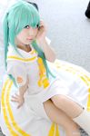  alice_carroll aria boots cosplay green_hair hirano_kurita photo undine uniform 