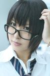  character_request cosplay glasses highres narihara_riku photo school_uniform serafuku source_request tagme_character tagme_series 