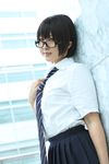  character_request cosplay glasses highres narihara_riku photo school_uniform serafuku source_request tagme_character tagme_series 