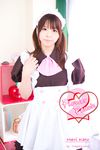  cosplay flower_peach_2 katou_mari maid maid_apron maid_uniform photo 