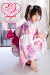  flower_peach_2 japanese_clothes katou_mari kimono photo 