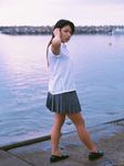  cosplay kawamura_yuki photo pleated_skirt school_uniform serafuku skirt 