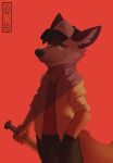 anthro baseball_bat baseball_cap bat_(object) black_bottomwear black_clothing black_pants blue_eyes blue_nose bottomwear brown_ears canid canine canis clothed clothing coyote fur hand_in_pocket hat headgear headwear hi_res holding_baseball_bat holding_object koidelcoyote_(character) koiyaroid looking_at_viewer male mammal monotone_background open_clothing open_shirt open_topwear pants pockets red_background red_undershirt shirt signature simple_background smile smiling_at_viewer solo tan_body tan_fur topwear undershirt white_clothing white_inner_ear white_shirt white_topwear