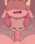 accessory ambiguous_gender animal_genitalia animal_penis blush bodily_fluids bow_accessory brown_body brown_fur dominant duo ear_accessory erection eyes_closed fellatio femboy feral feral_on_feral fluffy fur genital_fluids genitals hi_res house_mouse km-15 lagomorph larger_sub leporid male male/ambiguous mammal mouse murid murine open_mouth oral penile penis penis_grab rabbit ribbons rodent saliva saliva_on_penis scaroused sex simple_background size_difference smile submissive sweat tail tail_around_penis tail_fetish tail_play tapering_penis teeth whiskers yellow_bow yellow_ribbon