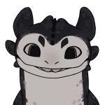 1:1 animated black_body black_eyes black_scales bodily_fluids dragon dreamworks european_mythology feral fury_(httyd) how_to_train_your_dragon licking licking_screen licking_viewer male mythological_creature mythological_scalie mythology nightlight_(httyd) saliva scales scalie shadow_of_the_sun solo tindra_draws tongue western_dragon white_body white_scales