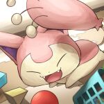 1:1 2026 absurd_res ambiguous_feral ambiguous_gender basket big_head container eyes_closed fangs featureless_legs felid feline feral fur generation_3_pokemon happy head_turned hi_res inside mammal multicolored_body multicolored_fur nintendo open_mouth open_smile pink_body pink_ears pink_fur pink_tail pink_tongue pointy_ears pokemon pokemon_(species) prick_ears purple_inner_ear puzzle_mat quadruped running shaded skitty smile solo spicyichizo tail tan_body tan_fur tan_tail teeth tongue toy toy_block two_tone_body two_tone_fur two_tone_tail