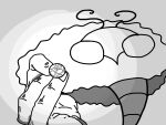 4:3 ambiguous_gender anthro arthropod fuguzivs hi_res hollow_knight:_silksong hollow_knight_(franchise) jujutsu_kaisen monochrome solo team_cherry trobbio_(hollow_knight:_silksong)