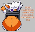 2026 :3 abdominal_bulge after_vore ambiguous_gender ambiguous_pred ambiguous_prey anthro anthro_pred belly big_belly blush canid canine cheek_tuft computer_monitor digestion digestion_implied digital_drawing_(artwork) digital_media_(artwork) dipstick_tail endlessnight english_text facial_tuft fangs five_nights_at_freddy's five_nights_at_freddy's_world five_nights_at_frickbear's_3 fox fur head_tuft hi_res hook hook_hand huge_belly lolbit_(fnaf) lolbit_(frickbear's) mammal markings multicolored_body multicolored_fur navel one_eye_closed open_mouth open_smile orange_body orange_fur orange_tongue overweight overweight_ambiguous overweight_anthro purple_body purple_fur scottgames shake_lines smile solo tail tail_markings talking_to_viewer teeth text tongue tuft vore white_body white_fur wink