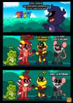 absurd_res alligator alligatorid allister_gator_(poppy_playtime) amphibian anthro avian bird blue_body blush bubba_bubbaphant canid canine canis catnap_(poppy_playtime) chicken comic corvid corvus_(genus) crocodilian dogday_(poppy_playtime) domestic_cat domestic_dog dragon elephant elephantid felid feline felis frog galliform green_body grey_body group hi_res icky_licky_(poppy_playtime) kickinchicken male mammal mob_entertainment murid murine mythological_creature mythological_scalie mythology nightmare_critters orange_body oscine passerine phasianid poe_(poppy_playtime) poison_dart_frog poppy_playtime proboscidean purple_body rat raven red_body reptile rocketlennon rodent scalie simon_smoke_(poppy_playtime) smiling_critters spanish_text text touille_(poppy_playtime) translated yellow_body