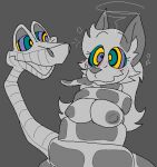 2026 anthro big_breasts blush breast_squish breasts canid canine coiling coiling_around_body dazed digital_drawing_(artwork) digital_media_(artwork) duo female feral fox hair hypnosis hypnotic_eyes kaa_(jungle_book) long_hair male male/female mammal mia_(pansagge) microsoft_paint_(artwork) mind_control monochrome pansagge python reptile restrained scales scalie smile snake squeezing squish the_jungle_book