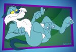 2026 20th_century_fox 3_toes 4_fingers abstract_background alternate_version_at_paywall anthro arched_foot arched_soles arm_tuft athletic athletic_anthro athletic_male back_tuft bedroom_eyes belly bent_legs big_butt big_chin biped blue_body blue_fur blue_nose butt butt_from_the_front cheek_tuft chest_tuft chin_tuft claws colored curling_tail curling_toes curvy_figure dark_ears dark_tail digital_drawing_(artwork) digital_media_(artwork) domestic_cat ears_outwards elbow_tuft eyebrows facial_tuft fangs feet feet_up felid feline felis fingers fist flat_colors fluffy fluffy_chest foot_focus fur gavanzude gesture gesturing_at_viewer glance grin grinning_at_viewer grunge_the_cat half-closed_eyes hand_gesture head_tuft hi_res humanoid_feet humanoid_hands humanoid_heel knee_tuft leg_tuft legs_up lines_drawn looking_aside looking_aside_at_viewer looking_at_viewer lying male mammal motion_lines mrs._doubtfire multicolored_body multicolored_fur narrowed_eyes nude nude_anthro nude_male on_back paws pecs pinup pivoted_ears plantigrade pose pudgy_and_grunge puffed_out_chest raised_eyebrow ribs seductive shoulder_tuft signature sitting slightly_chubby slightly_chubby_anthro slightly_chubby_male smile smiling_at_viewer smirk smirking_at_viewer smug smug_expression smug_eyes smug_face smug_grin snaggle_teeth snaggle_tooth soles solo tail teeth thick_calves thick_thighs thighs_up toe_claws toes tuft two_tone_body two_tone_fur whisker_spots white_belly white_body white_fur white_toe_claws wide_hipped_anthro wide_hipped_male wide_hips yellow_sclera