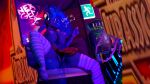 16:9 2022 3d_(artwork) 4k 5_fingers 5_toes absurd_res alien_(franchise) aliens:_extermination anthro anthrofied arcade areola big_breasts black_clothing black_panties black_underwear blue_body blue_eyes blue_fur blue_mane blue_tail bottomwear breasts clothed clothing coin collar collared_shirt curvy_figure detailed_background dialogue digital_media_(artwork) dress_shirt english_text equid equine ethereal_hair ethereal_mane ethereal_tail exposed_breasts eyelashes feet female fingers friendship_is_magic fur hasbro hi_res horn jurassic_park legwear looking_at_viewer mammal mane my_little_pony mythological_creature mythological_equine mythology nexgen nipples open_clothing open_mouth open_shirt open_smile open_topwear panties pattern_bottomwear pattern_clothing pattern_legwear pattern_skirt pattern_stockings plaid plaid_bottomwear plaid_clothing plaid_skirt princess_luna_(mlp) pseudo_hair pseudo_mane puffy_nipples purple_clothing purple_legwear purple_stockings shadowuwu shirt sitting skirt smile solo source_filmmaker_(artwork) stockings striped_clothing striped_legwear striped_stockings stripes tail talking_to_viewer text thick_thighs toes topwear underwear unicorn unicorn_horn universal_studios voluptuous voluptuous_anthro voluptuous_female wide_hipped_anthro wide_hipped_female wide_hips widescreen