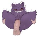2026 animal_ears arm_tuft balls big_penis bite biting_lip blush blush_lines bodily_fluids butt cheek_tuft clitoral_hood disembodied_hand disembodied_penis drooling duo elbow_tuft erection facial_tuft female front_view generation_1_pokemon gengar genitals glistening glistening_butt head_tuft heart_reaction hewa hi_res human male male/female mammal midair nelson_pose nintendo open_mouth open_smile paws penetration penis pokemon pokemon_(species) pubic_fuzz pupils purple_body purple_tail purple_vulva red_sclera saliva saliva_on_face scut_tail short_tail simple_background slit_pupils smile sweat sweaty_butt tail tan_body tan_skin tremble_spikes tuft vaginal vaginal_penetration vein veiny_penis vulva