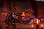 2024 3:2 bass_amperage bat_pony bdsm bedroom_eyes blush bondage bound candle candle_wax chastity_cage chastity_device cutie_mark digital_drawing_(artwork) digital_media_(artwork) dominant dominant_in_chastity duo equid equine femboy feral genitals gold_(metal) gold_chastity_cage gold_chastity_device hair hasbro hi_res jedayskayvoker lidded_eyes male male/male mammal mutual_chastity my_little_pony mythological_creature mythological_equine mythology narrowed_eyes pegasus penis quadruped restraints rope rope_bondage salacious_allusion_(atreidae) seductive tied_to_bed wax_on_belly wax_on_penis wax_play wings