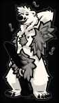 2026 animal_genitalia animal_penis anthro armpit_fetish armpit_hair bear big_penis big_pubes black_penis body_hair cel_shading chest_hair chest_tuft excessive_armpit_hair excessive_hair flies_for_smell fur furgonomic_piercing furgonomics genital_leash genital_piercing genitals grey_body grey_fur hairy hi_res huge_penis kumatsu leash male mammal mohawk no_testicles penis piercing polar_bear presenting pubes raised_arm shaded sheath sheath_piercing smelly solo standing tuft ursine ursine_penis white_body white_fur
