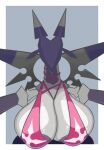 2024 anthro areola areola_slip big_breasts bikini bikini_top bikini_top_only border bottomless bottomless_anthro bottomless_female breasts clothed clothed_anthro clothed_female clothing digital_drawing_(artwork) digital_media_(artwork) dipstick_horn dipstick_wings dragon dragoon_(kingdom_hearts) eyeless female female_anthro front_view glistening glistening_breasts grey_background grey_body grey_horn half-length_portrait hi_res horn huge_breasts kingdom_hearts multicolored_body multicolored_horn mythological_creature mythological_scalie mythology nerobero0 nobody_(emblem) nobody_(kingdom_hearts) non-mammal_breasts noseless outside_border pink_clothing portrait purple_areola purple_body purple_horn scalie shaded simple_background solo square_enix swimwear symbol_on_clothing topwear topwear_only two-piece_swimsuit two_tone_body two_tone_horn white_border wings