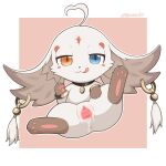 1:1 2026 abby_(wuthering_waves) absurd_res after_vaginal anthro anus big_ears biped blush blush_stickers brown_body brown_fur cel_shading cheek_tuft chibi clitoral_hood clitoris collar_tag digital_drawing_(artwork) digital_media_(artwork) ear_piercing ear_ring facial_markings facial_tuft feet female female_anthro forehead_markings front_view fur fur_tuft gaping gaping_vagina genitals half-closed_eyes handpaw head_markings head_tuft heterochromia hi_res hindpaw inner_ear_fluff inner_labia kuro_games licking licking_lips markings multicolored_body multicolored_fur narrowed_eyes paws piercing presenting presenting_vulva ring_piercing semi-anthro shaded solo spread_legs spread_vulva spreading tongue tongue_out tuft two_tone_body two_tone_fur urethra vulva white_body white_fur wuthering_waves zyuuniie
