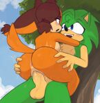 2026 accessory anthro anthro_on_anthro anthro_penetrated anthro_penetrating anthro_penetrating_anthro anus artist_name badger balls biped black_eyebrows black_nose blue_eyes blue_sky blue_text blush blush_stickers breasts brown_body brown_ears brown_fur brown_hair butt butt_grab canon_x_oc chest_tuft cloud conjoined_eyes countershade_balls countershade_breasts countershade_crotch countershade_face countershade_fur countershade_genitalia countershade_penis countershade_perineum countershade_snout countershade_torso countershading dated day duo emanata erection eulipotyphlan eye_contact eyebrows eyelashes female female_anthro female_penetrated fingers from_front_position fur genitals green_body green_ears green_fur green_hair green_legs hair hair_accessory hair_tie hand_on_another's_butt hand_on_another's_leg hand_on_another's_thigh hand_on_butt hand_on_leg hand_on_thigh hedgehog hi_res humanoid_genitalia humanoid_hands humanoid_penis humanoid_vulva interspecies iris long_hair looking_at_another looking_at_partner low-angle_view male male/female male_anthro male_penetrating male_penetrating_female mammal manic_the_hedgehog marsminer medium_breasts monotone_hair monotone_tail motion_lines multicolored_body multicolored_fur multicolored_hair mustelid musteline nude nude_anthro nude_female nude_male open_mouth open_smile orange_arms orange_body orange_fur orange_hair orange_legs orange_tail outdoor_nudity outside outside_sex penetration penile penile_penetration penis penis_in_vagina perineum pigtails pink_anus pink_blush plant pupils red_hair_tie sega sex shaded short_snout sky smile smiling_at_another smiling_at_partner snout sonic_boom sonic_the_hedgehog_(series) sonic_underground stand_and_carry_position standing standing_sex sticks_the_jungle_badger tail tan_arms tan_balls tan_blush tan_body tan_breasts tan_countershading tan_fur tan_hands tan_inner_ear tan_penis tan_perineum tan_snout tan_tuft tan_vulva teeth text thick_thighs tree tuft twintails_(hairstyle) two_tone_body two_tone_fur two_tone_hair vaginal vaginal_penetration vulva white_eyes white_sclera