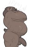 anonymous_artist anthro balls bathing belly big_penis black_balls black_penis body_hair capybara caviid dreadlocks erection finally_faded genitals glans hi_res humanoid_genitalia humanoid_penis looking_at_viewer male mammal mature_male navel nude overweight penis pepe_(finally_faded) rodent shower showering solo tired tired_eyes tuft