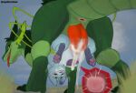 2026 2_penises 4_legs absurd_res animal_genitalia animal_penis anthro anus apolloralsei belly_riding blue_body blush bodily_fluids bound capcom cum cum_drip cum_in_vagina cum_inflation cum_inside digitigrade dragon dripping duo felid felyne female feral flustered genital_fluids genitals green_body hemipenes hi_res impregnation inflation low-angle_view lynian male male/female mammal monster_hunter multi_genitalia multi_penis mythological_creature mythological_scalie mythology octie paired_penetration palico pawpads paws penis plant scalie tail tongue tongue_out upside_down vines vulva xeros_(d0omsday)
