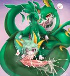 2_penises 69_position absurd_res animal_genitalia animal_penis big_penis bodily_fluids cum cum_in_mouth cum_inside cum_on_face cumshot duo ejaculation erection felid feral feral_on_feral feral_penetrated feral_penetrating feral_penetrating_feral fermusieboir4 fur generation_5_pokemon genital_fluids genital_slit genitals green_body green_fur hemipenes hi_res hybrid male male/male mammal multi_genitalia multi_penis nintendo oral penetration penis pokemon pokemon_(species) red_eyes serpentine serperior sex sharp_teeth teeth