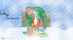 2025 3_fingers 3_toes 4_arms 4_eyes 4_toes amphibian animate_inanimate anthro artist_logo artist_name bathing belly biped black_eyes blue_sclera brush brushing_feet colored dated digital_drawing_(artwork) digital_media_(artwork) disney duo eye_bags eyes_closed feet fingers flat_colors foot_fetish foot_play frog gloves_(marking) green_body green_feet green_hands green_scales green_skin half-closed_eyes hand_on_head hex_(hexadoodle) hexadoodle hi_res holding_brush holding_object holding_scrub_brush holding_sponge humanoid_feet humanoid_hands humanoid_heel inanimate_object inside kneeling leg_markings living_toilet logo looking_at_another looking_pleasured male male/male markings monster monsters_inc multi_arm multi_eye multi_limb multicolored_body multicolored_scales narrowed_eyes nude nude_anthro nude_male pixar plantigrade red_body red_scales scales scrub_brush scrubbing shower showering showering_together smile smiling_at_viewer smug smug_expression smug_eyes smug_face smug_grin soap socks_(marking) soles sponge standing text thoughts tile tile_wall toes toony towel towel_rack unnamed_character wall_(structure) water yellow_belly yellow_body yellow_scales