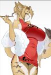 2026 5_fingers anthro arm_tuft asian_clothing bangs big_breasts blonde_hair breasts chinese_clothing chinese_dress chinese_hairpin clothed clothing colored colored_nails detailed digital_drawing_(artwork) digital_media_(artwork) dress east_asian_clothing eyebrows eyelashes eyeliner felid feline female female_anthro fingers front_view fur fur_scarf hair hi_res huge_breasts inner_ear_fluff kemono long_tail looking_aside makeup mammal mihoyo nails navel_outline pinup portrait pose pulchra_fellini red_clothing red_nails shaded shoulder_tuft simple_background skimpy skimpy_dress smoking_pipe solo striped_body striped_fur stripes tail thiren three-quarter_portrait tied_hair tight_clothing tuft xyge yellow_body yellow_fur zenless_zone_zero