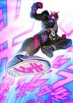  1boy absurdres animification clenched_hands commentary_request highres kamen_rider kamen_rider_zi-o kamen_rider_zi-o_(series) looking_at_viewer male_focus parashima_tenko rider_belt rider_kick solo tokusatsu translation_request zi-o_ridewatch 