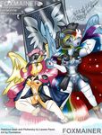  fluttershy foxmainer friendship_is_magic my_little_pony rainbow_dash 