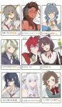 absurdres ange_katrina ange_katrina_(1st_costume) baldur's_gate baldur's_gate_3 bare_shoulders blue_eyes bow chinese_commentary chinese_text commentary_request crossover diana_cavendish drink dungeons_&amp;_dragons emilia_(re:zero) grey_hair hair_bow haruna_(kancolle) highres holding holding_drink inui_toko inui_toko_(1st_costume) kantai_collection karlach lingyi little_witch_academia long_hair luo_tianyi makishima_haru multiple_crossover multiple_girls nijisanji open_mouth oumi_shiori raging_loop shirt smile teeth virtual_youtuber vocaloid watashi_wo_tabetai_hitodenashi watermark weibo_watermark white_background white_shirt 