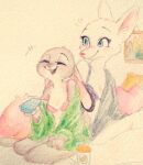  +++ 2girls :3 ^_^ animal_ears animal_nose bare_shoulders bathrobe blue_eyes blush body_fur bra breasts buck_teeth closed_eyes closed_mouth commentary_request controller cup disposable_cup drink drinking_straw ears_down fox_ears fox_girl fox_tail furry furry_female grey_fur hand_on_own_thigh hand_up happy holding holding_controller holding_remote_control indoors judy_hopps light_blush long_sleeves looking_afar meme_(penpengusa_no_meme) multiple_girls notice_lines off_shoulder open_mouth painting_(medium) partial_commentary picture_frame pillow pink_bra purple_bra rabbit_ears rabbit_girl rabbit_tail remote_control short_tail single_bare_shoulder sitting skye_(zootopia) small_breasts smile snout strap_slip tail teeth traditional_media two-tone_fur underwear watercolor_(medium) white_background white_fur yokozuwari zootopia 